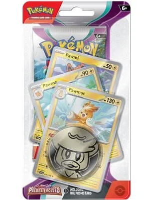 Kartenspiel Pokémon TCG: Scarlet & Violet - Paldea Evolved Premium Checklane Blister Booster (Pawmot) (ENGLISCHE VERSION)