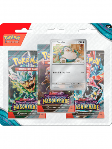 Kartenspiel Pokemon TCG: Scarlet & Violet Twilight Masquerade - 3-Pack Blister booster (Relaxo) (ENGLISCHE VERSION)