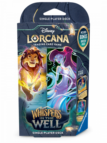 Kartenspiel Lorcana: Whispers in the Well - Amber / Emerald Starter Deck (Simba & Megara) (ENGLISCHE VERSION)