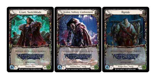 Karetní hra Flesh and Blood TCG: Outsiders - Blitz Deck Set (ENGLISCHE VERSION) - TCG Sammelkartenspiel