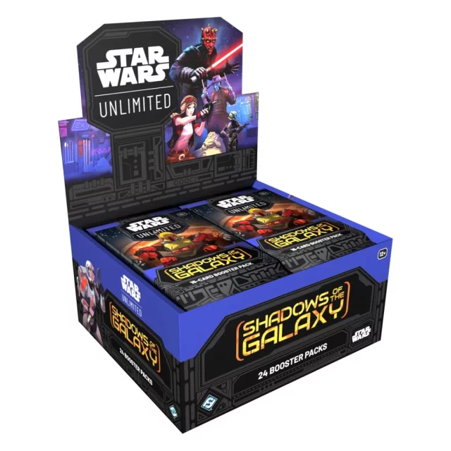 Kartenspiel Star Wars: Unlimited - Shadows of the Galaxy Booster Box (24 Booster) (ENGLISCHE VERSION) - TCG Sammelkartenspiel