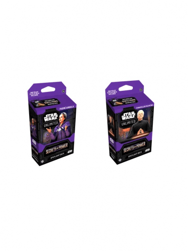 Vorteilhaftes Set Star Wars: Unlimited - Secrets of Power Spotlight Deck (Chancellor Palpatine) + Spotlight Deck (Padmé Amidala)