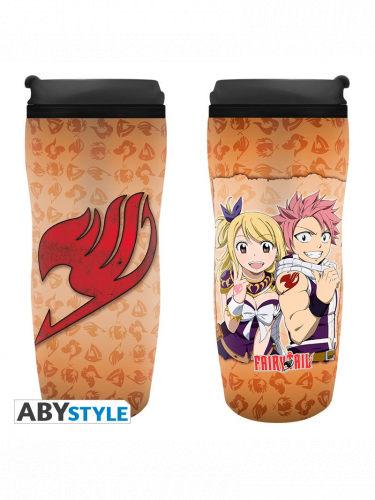 Reisebecher Fairy Tail - Lucy, Natsu & Emblem