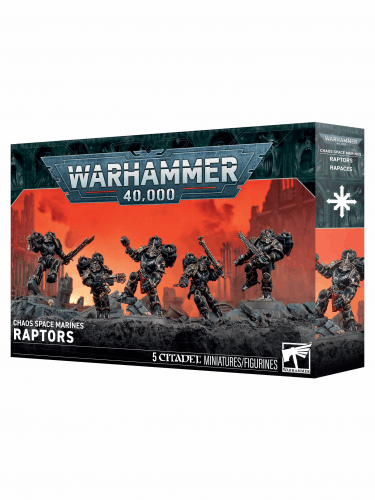 W40k: Chaos Space Marine Raptors (5 figuren)