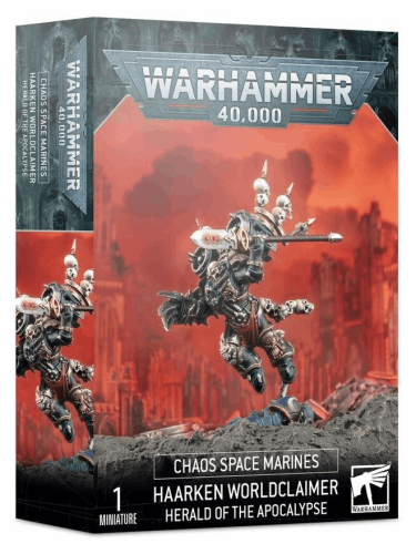W40k: Chaos Space Marines - Haarken Worldclaimer, Herald of the Apocalypse (1 Figur)