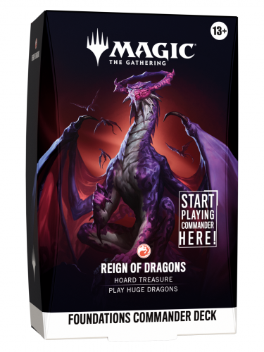 Kartenspiel Magic: The Gathering - Foundations Commander Deck - Reign of Dragons