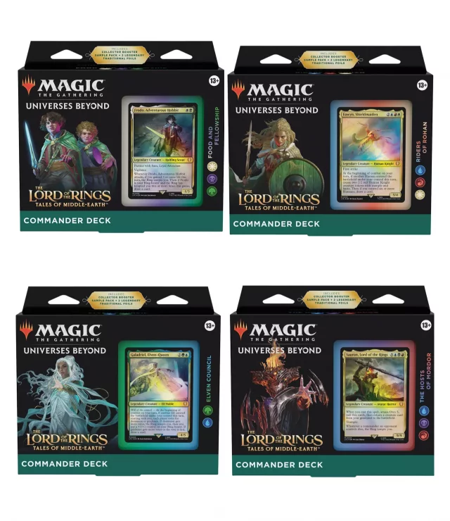 Kartenspiel Magic: The Gathering Universes Beyond - LotR: Tales of Middle Earth (Geschichten des Mittelerdes) Commander Deck Set (ENGLISCHE VERSION) - Lord of the Rings