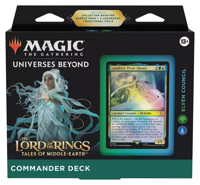 Kartenspiel Magic: The Gathering Universes Beyond - LotR: Tales of the Middle Earth - Elven Council (Commander Deck) (ENGLISCHE VERSION) - Lord of the Rings