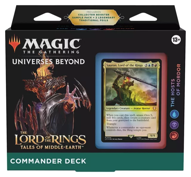 Kartenspiel Magic: The Gathering Universes Beyond - LotR: Tales of the Middle Earth - The Hosts of Mordor (Commander Deck) (ENGLISCHE VERSION) - Lord of the Rings
