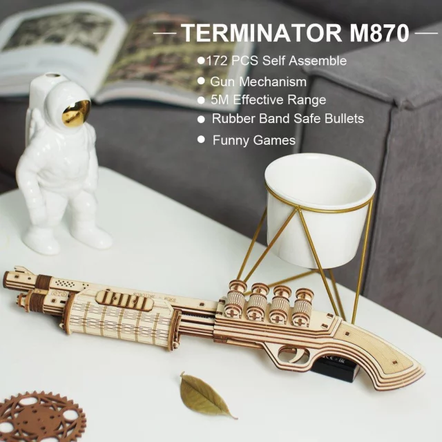 Bausatz Terminator M870 Schrotflinte (Holz) - Robotime
