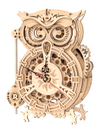 Bausatz – Uhr Eule (Holz)