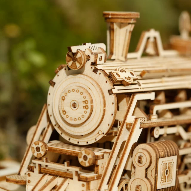 Baukasten - Lokomotiva Prime Steam Express (Holzbausteine) - Robotime