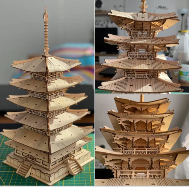 Baukasten - Pagode (Holz) - Aus Holz