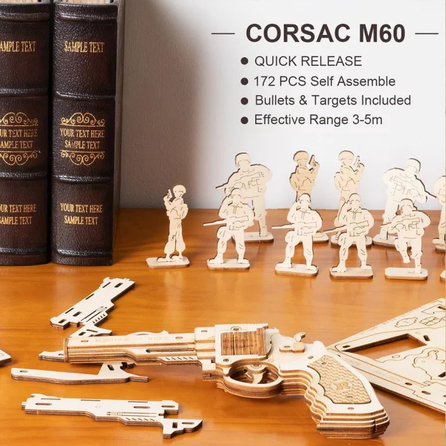 Bausatz - Corsac M60 Pistole (aus Holz) - Robotime