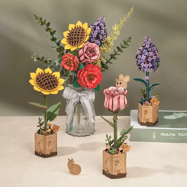 Bausatz - Sonnenblume (aus Holz) - Aus Holz