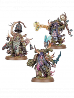 W40k: Death Guard - Malignant Plaguecaster, Noxious Blightbringer & Plague Marine Champion (3 Figuren)
