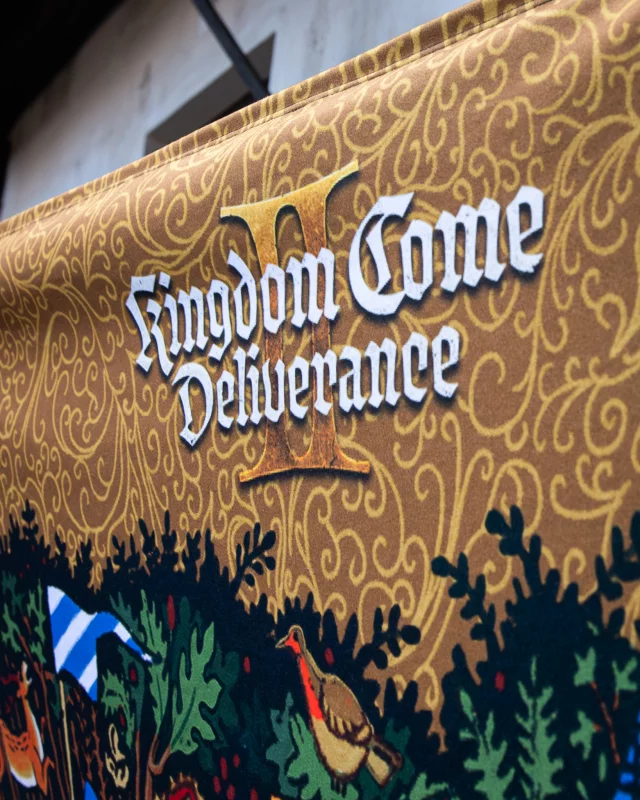 Tapestry Kingdom Come: Deliverance II - Illumination Welscher Hof (Bild auf Textil) - Decken