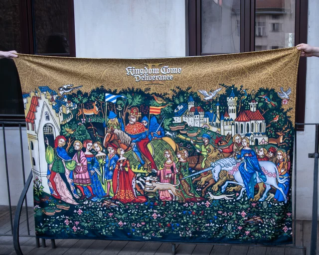 Tapestry Kingdom Come: Deliverance II - Illumination Welscher Hof (Bild auf Textil) - Xzone Originals