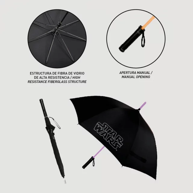 Regenschirm Star Wars - Logo (leuchtend)