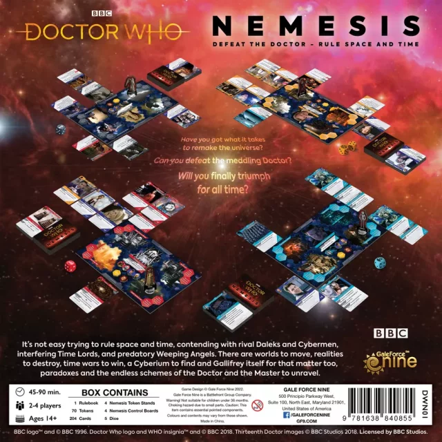 Brettspiel Doctor Who: Nemesis EN - Abenteuer-Brettspiel