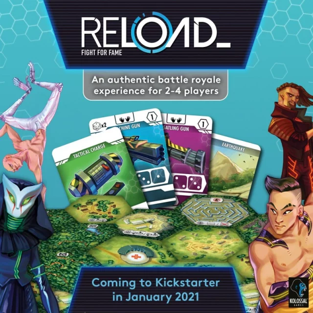 Brettspiel Reload EN - Abenteuer-Brettspiel