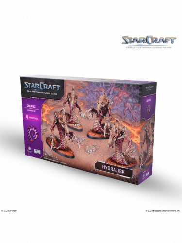 Brettspiel StarCraft - Tabletop Miniature Game - Hydralisk - Expansion Set (4 Figuren)