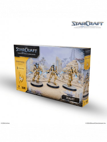 Brettspiel StarCraft - Tabletop Miniature Game - Zealot - Expansion Set (3 Figuren)