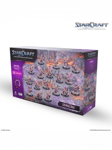Brettspiel StarCraft - Tabletop Miniature Game - Zergling - Expansion Set (18 Figuren)