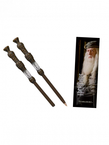 Geschenkset Harry Potter - Dumbledores Zauberstab (Stift, Lesezeichen)