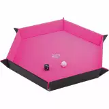 Dice Tray Gamegenic - Magnetic - Hexagonal Black/Pink - Würfel und Zubehör