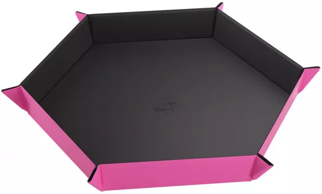 Dice Tray Gamegenic - Magnetic - Hexagonal Black/Pink - Würfel und Zubehör
