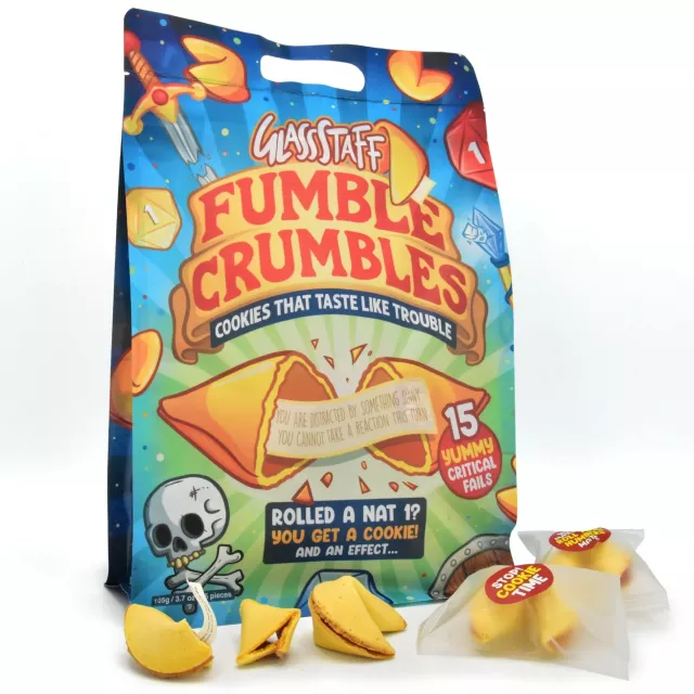 Kekse Fumble Crumbles - Critical Fail Cookies - fortune cookies