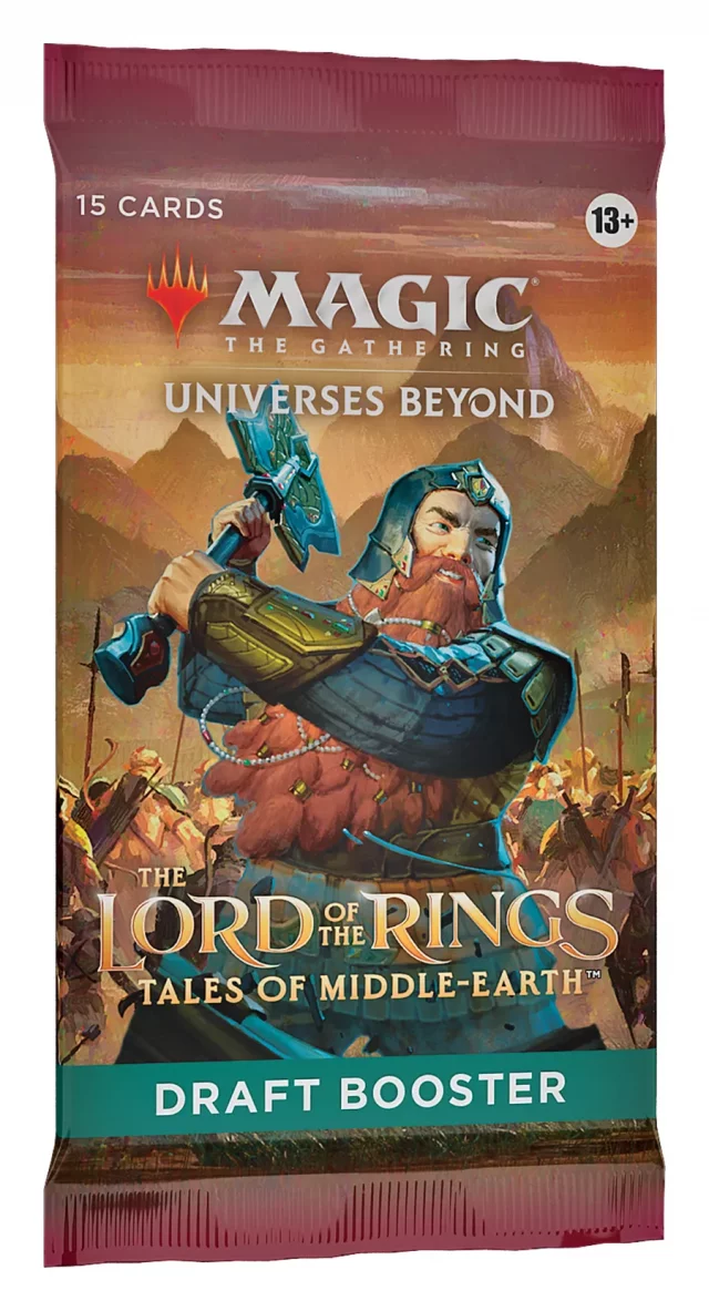Kartenspiel Magic: The Gathering Universes Beyond - LotR: Tales of the Middle Earth Draft Booster (15 Karten) (ENGLISCHE VERSION) - Lord of the Rings