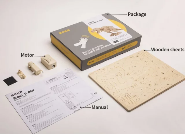 Bausatz - Laufender T-Rex (aus Holz) - Robotime