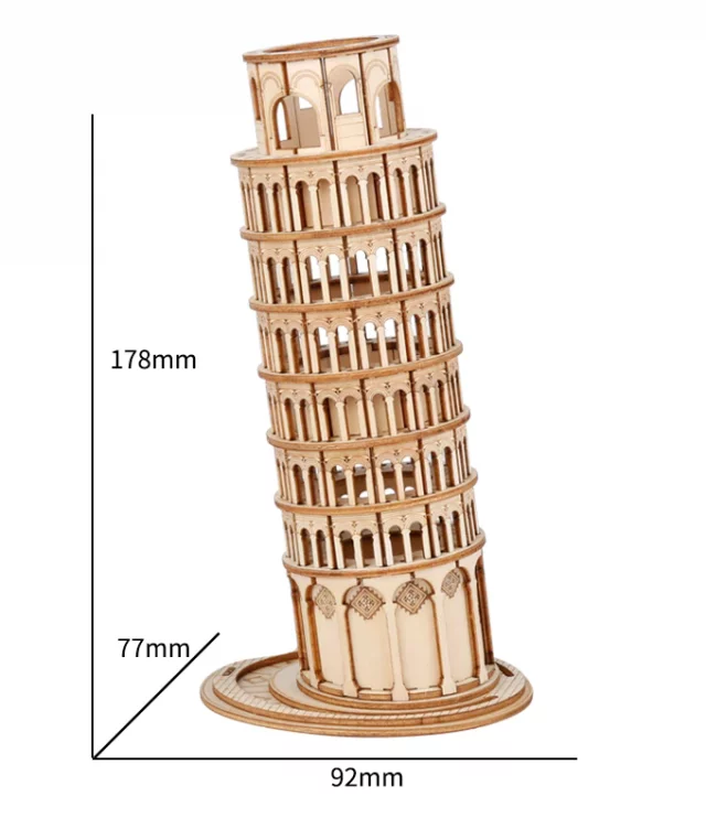 Bausatz - Schiefer Turm von Pisa (aus Holz) - Aus Holz