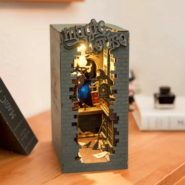 Baukasten - Magic House Buchstütze (Holz) - Robotime