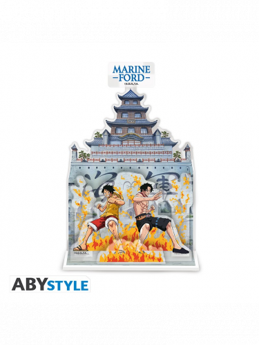 Acrylfigur One Piece - Marineford Diorama