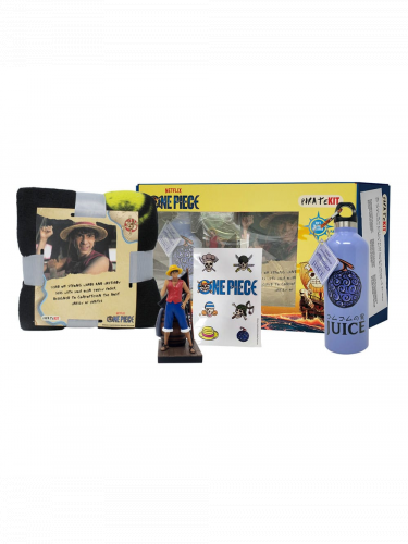 Geschenkset One Piece - Netflix & Chill Gift Box (Figur, Trinkflasche, Decke, Aufkleber)