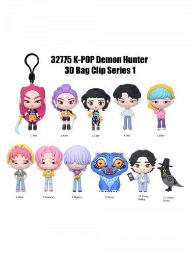 Figur K-Pop Demon Hunter - Foam Bag Clips Series 1 (zufällige Auswahl)