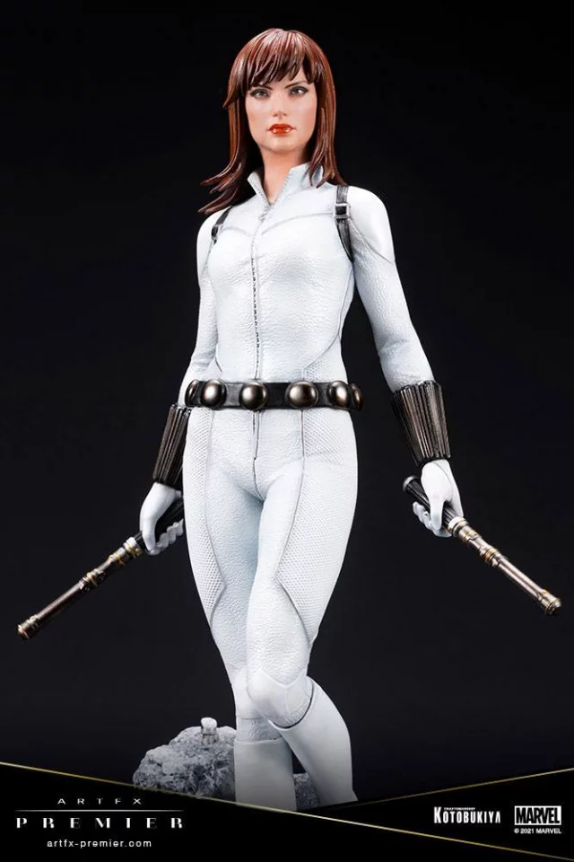 Statuette Marvel - Black Widow White Costume Limited Edition (ArtFX Premier) - Figuren