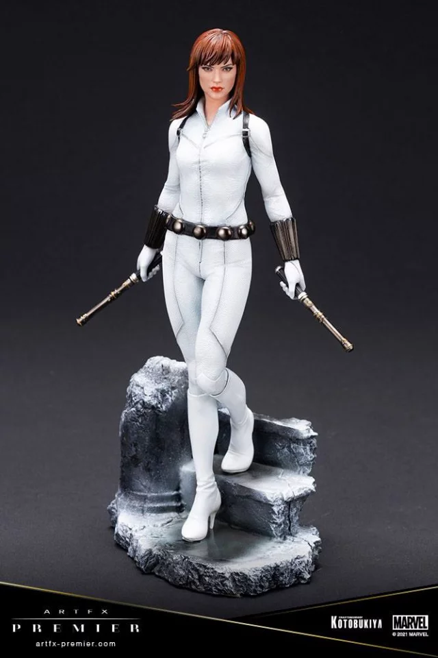 Statuette Marvel - Black Widow White Costume Limited Edition (ArtFX Premier) - Figuren
