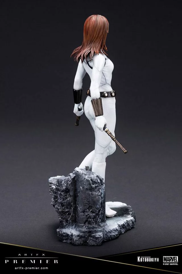 Statuette Marvel - Black Widow White Costume Limited Edition (ArtFX Premier) - Figuren