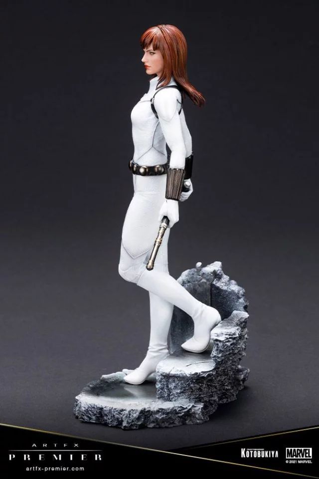 Statuette Marvel - Black Widow White Costume Limited Edition (ArtFX Premier) - Figuren