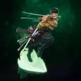Figur One Piece - Zoro 1/10 Glow in The Dark (Super Figure Collection) - Anime