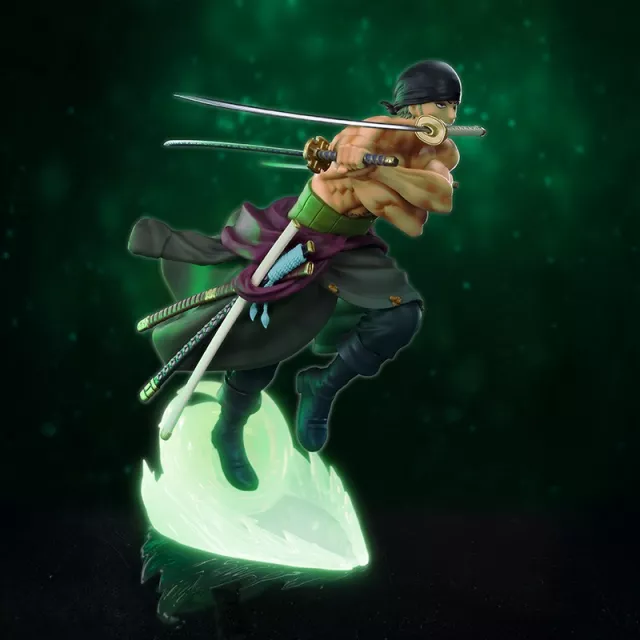 Figur One Piece - Zoro 1/10 Glow in The Dark (Super Figure Collection) - Anime