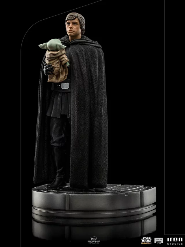 Statuette Star Wars: The Mandalorian - Luke Skywalker and Grogu Art Scale 1/10 (Iron Studios) - Figuren