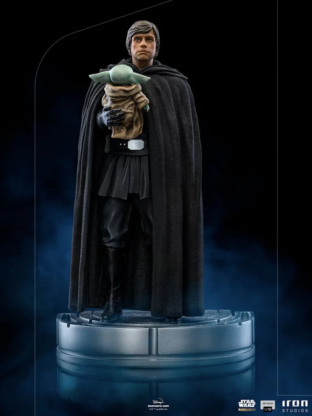 Statuette Star Wars: The Mandalorian - Luke Skywalker and Grogu Art Scale 1/10 (Iron Studios) - Figuren