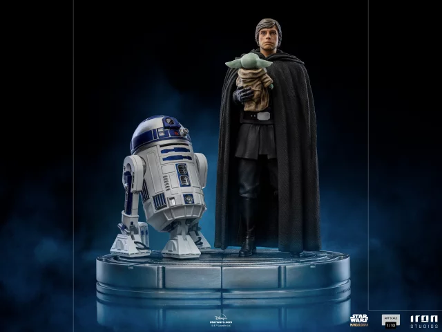 Statuette Star Wars: The Mandalorian - Luke Skywalker and Grogu Art Scale 1/10 (Iron Studios) - Figuren