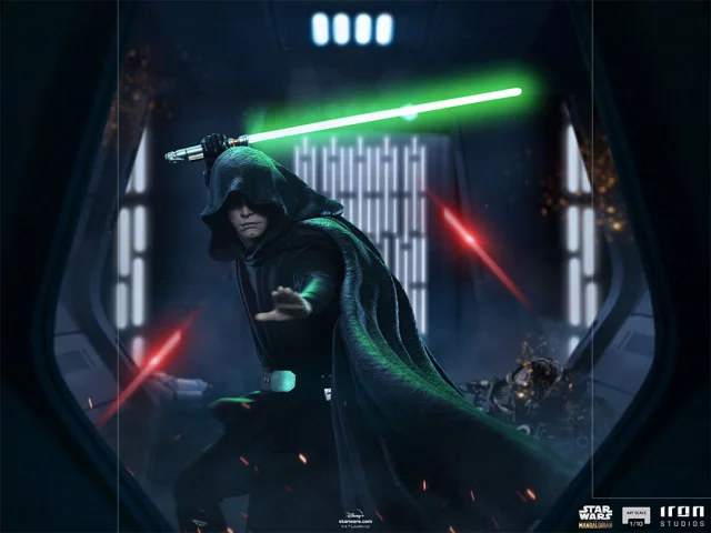 Statuette Star Wars: The Mandalorian - Luke Skywalker Combat Version BDS Art Scale 1/10 (Iron Studios) - Figuren