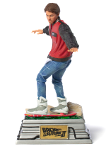 Statuette Back to the Future II - Marty McFly on Hoverboard Art Scale 1/10 (Iron Studios)